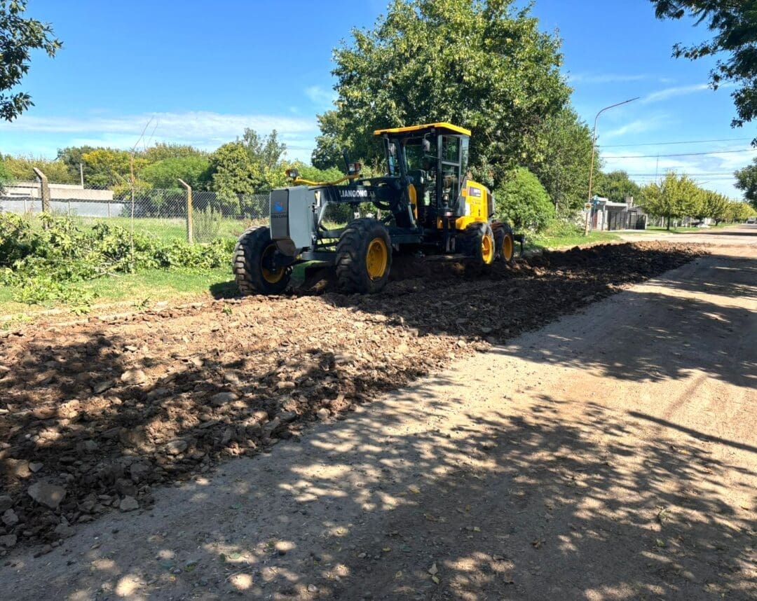 Villa Cañás: Comenzó la pavimentación de Calle 61 entre 56 bis y 58