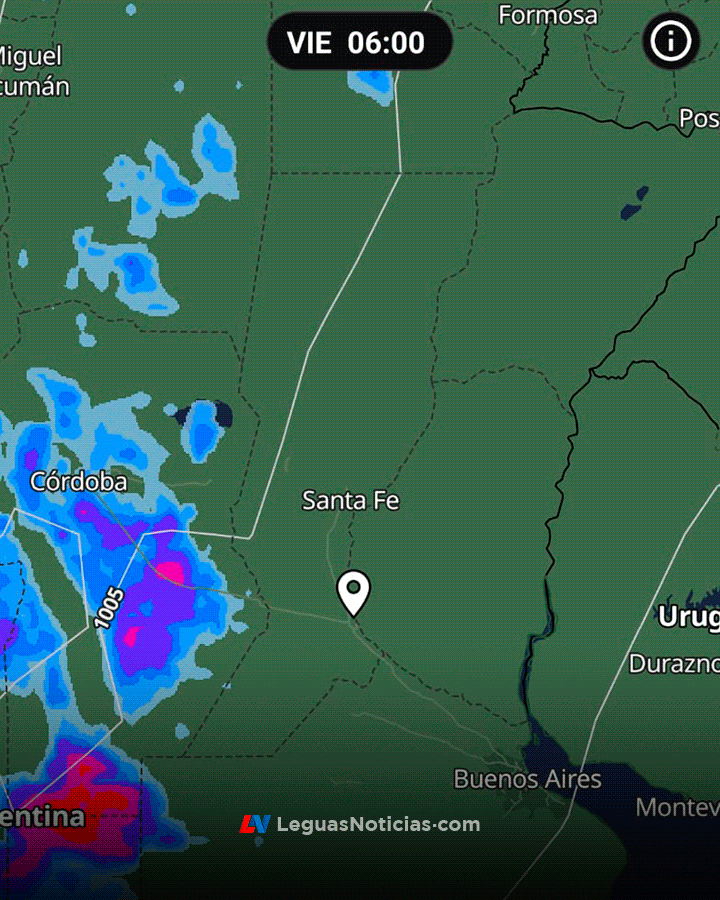 Alerta naranja y amarilla por tormentas: Prevén lluvias intensas, ráfagas y posible granizo en Santa Fe