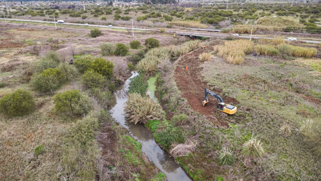 Sur provincial: Iniciaron la limpieza de 14 canales troncales para reducir el riesgo de inundaciones