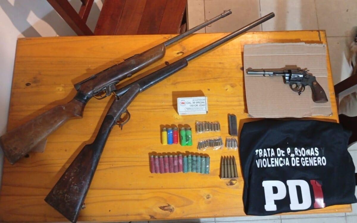 Venado Tuerto: En un allanamiento por violencia de género secuestraron armas de fuego y municiones