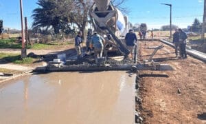 Villa Cañás avanza con nuevas obras de pavimento en distintos sectores de la ciudad