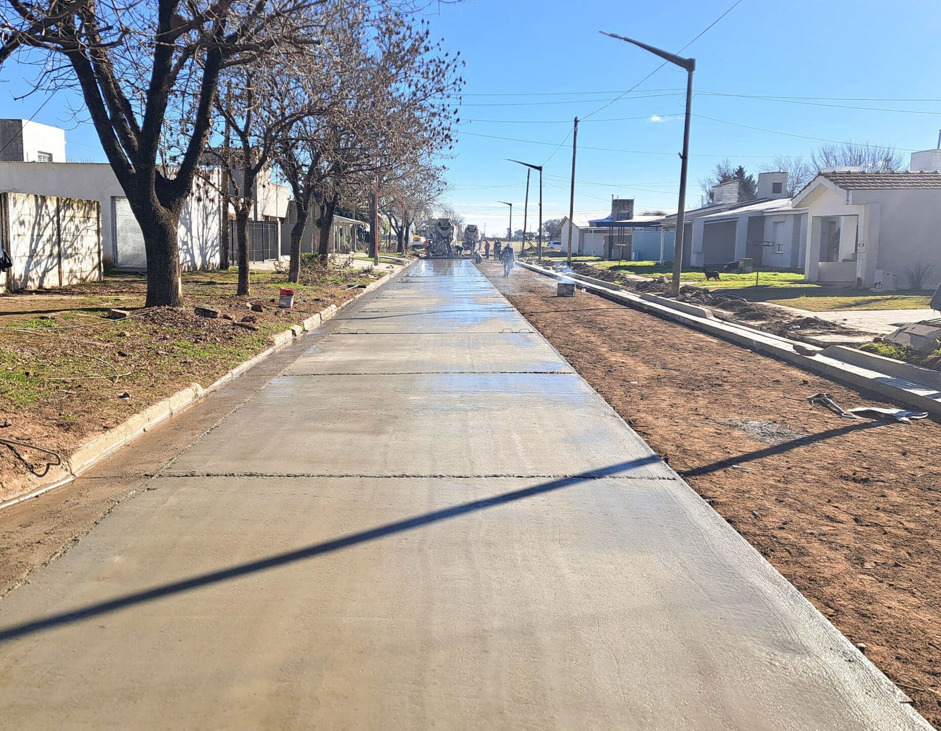 Villa Cañás avanza con nuevas obras de pavimento en distintos sectores de la ciudad
